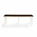 Templeton Shelby Dining Bench In White TE375367